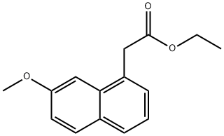 7-甲氧基-1-萘基乙酸乙酯 结构式