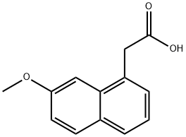 7-甲氧基-1-萘乙酸 结构式