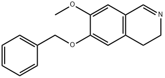 6-苄氧基-7-甲氧基-3,4-二氢异喹啉 结构式