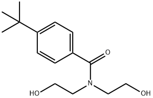 4-(1,1-Dimethylethyl)-N,N-bis(2-hydroxyethyl)benzamide 结构式