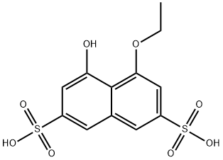 4-乙氧基-5-羟基萘-2,7-二磺酸 结构式