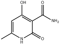 4-羟基-6-甲基-2-氧代-1,2-二氢吡啶-3-甲酰胺 结构式