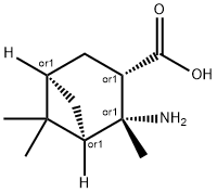 Bicyclo[3.1.1]heptane-3-carboxylic acid, 2-amino-2,6,6-trimethyl-, 结构式