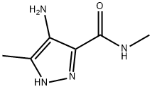 1H-Pyrazole-3-carboxamide,  4-amino-N,5-dimethyl- 结构式