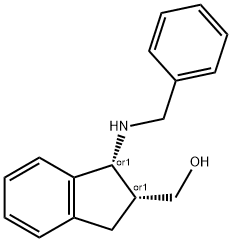 (CIS-1-BENZYLAMINO-INDAN-2-YL)-METHANOL 结构式