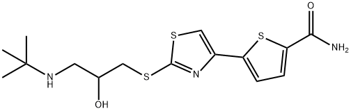 5-(2-((3-(tert-Butylamino)-2-hydroxypropyl)thio)thiazol-4-yl)thiophene-2-carboxamide