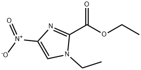 1-乙基-4-硝基-1H-咪唑-2-羧酸乙酯 结构式