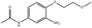 N-[3-氨基-4-(2-甲氧乙氧基)苯基]乙酰胺 结构式
