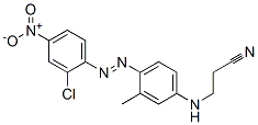 3-[[4-[(2-chloro-4-nitrophenyl)azo]-3-methylphenyl]amino]propiononitrile 结构式