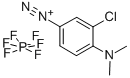 3-chloro-4-(dimethylamino)benzenediazonium hexafluorophosphate 结构式