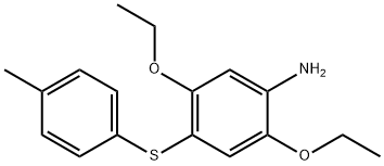 2,5-二乙氧基-4-((4-甲基苯基)硫)苯胺 结构式