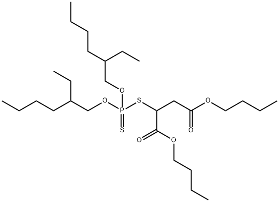 [[二(2-乙基己基)氧]二硫代硫酸基]丁二酸二丁酯 结构式