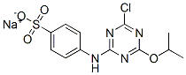 SODIUM 4-[[4-CHLORO-6-ISOPROPOXY-1,3,5-TRIAZIN-2-YL]AMINO]BENZENESULPHONATE 结构式