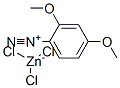 2,4-dimethoxybenzenediazonium trichlorozincate 结构式