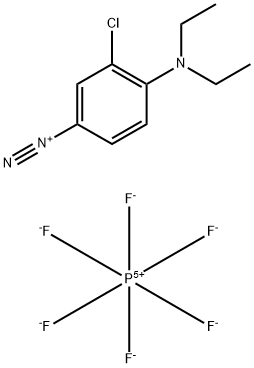 3-chloro-4-(diethylamino)benzenediazonium hexafluorophosphate 结构式