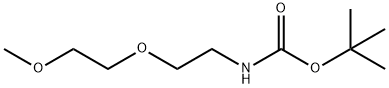 Carbamic acid, [2-(2-methoxyethoxy)ethyl]-, 1,1-dimethylethyl ester (9CI) 结构式