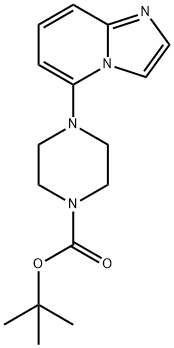 4-(咪唑并[1,2-A]吡啶-5-基)哌嗪-1-羧酸叔丁酯 结构式