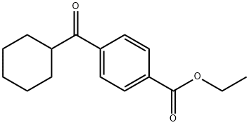 4-CARBOETHOXYPHENYL CYCLOHEXYL KETONE 结构式