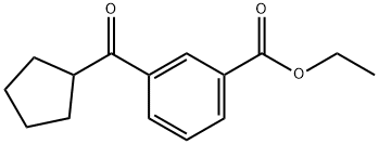 3-(环戊烷羰基)苯甲酸乙酯 结构式