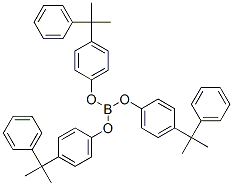 tris[p-(1-methyl-1-phenylethyl)phenol], triester with boric acid 结构式