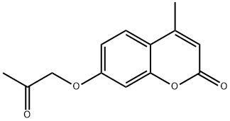 4-甲基-7-(2-氧代丙氧基)-2H-色烯-2-酮 结构式