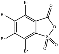 四溴-2-磺基苯甲酸环酐 结构式