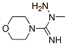 4-Morpholinecarboximidicacid,N-methyl-,hydrazide(9CI) 结构式