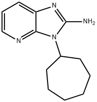 3-环庚基-3H-咪唑并[4,5-B]吡啶-2-胺 结构式