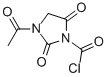 1-Imidazolidinecarbonyl chloride, 3-acetyl-2,5-dioxo- (9CI) 结构式