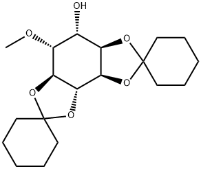1,2:3,4-DI-O-亚环己基-5-O-甲基-L-手性-肌醇 结构式
