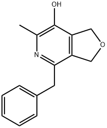 4-benzyl-1,3-dihydro-6-methylfuro[3,4-c]pyridin-7-ol 结构式