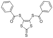 4,5-双(苄基硫代)-1,3-二硫杂环戊二烯-2-噻酮 结构式