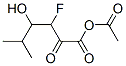 acetyl 3-fluoro-4-hydroxy-5-methyl-2-oxo-hexanoate 结构式