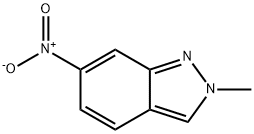 2-甲基-6-硝基-2H-吲唑 结构式