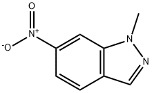 1-甲基-6-硝基-1H-吲唑 结构式