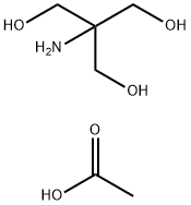 三(羟甲基)氨基甲烷醋酸盐 结构式