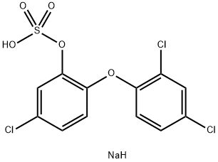 5-Chloro-2-(2,4-dichlorophenoxy)phenol Hydrogen Sulfate SodiuM Salt 结构式
