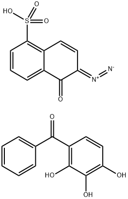 2,3,4-三羟基二苯甲酮 1,2-二叠氮基萘醌-5-磺酸酯 结构式
