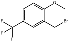 2-甲氧基-5-三氟甲基苄基溴 结构式