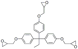 2,2',2''-[propylidynetris(p-phenyleneoxymethylene)]trioxirane 结构式