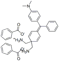 [4-[alpha-[4-(dimethylamino)phenyl]benzylidene]cyclohexa-2,5-dien-1-ylidene]dimethylammonium benzoate 结构式