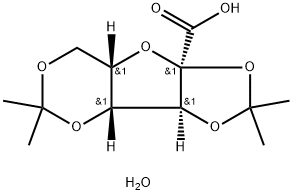 (&#8722;)-2,3:4,6-Di-O-isopropylidene-2-keto-<SC>L</SC>-gulonic acid monohydrate