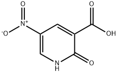 5-硝基-2-羟基吡啶-3-羧酸 结构式