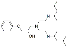 1-[双[2-[(1,3-二甲基亚丁基)氨基]乙基]氨基]-3-苯氧基-2-丙醇 结构式