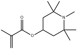 2-甲基-2-丙烯酸-1,2,2,4,6-五甲基-4-哌啶酯 结构式