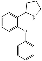 2-(2-苯氧苯基)-吡咯烷 结构式
