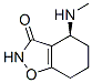 1,2-Benzisoxazol-3(2H)-one,4,5,6,7-tetrahydro-4-(methylamino)-,(4S)-(9CI) 结构式