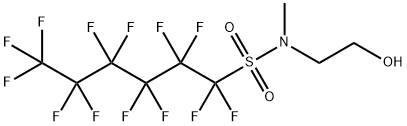 N-甲基全氟己基磺酰胺基乙醇 结构式