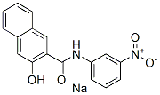 sodium 3-hydroxy-N-(3-nitrophenyl)naphthalene-2-carboxamidate 结构式