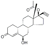 6-Α羟基醋酸炔诺酮 结构式